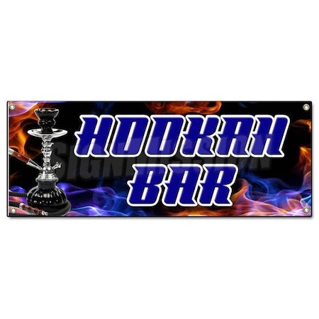 Signmission HOOKAH BAR BANNER SIGN smoke flavored vapor bar club middle eastern B-Hookah Bar